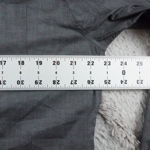 John Varvatos Luxe Button Up Shirt Mens Large Gray - Picture 8 of 12